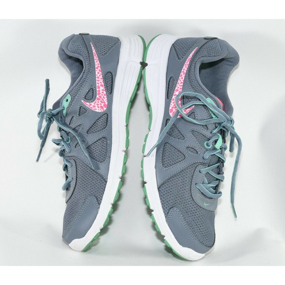 Nike Revolution 2 Running Shoes Women's Gray-Pink Shoes 554902-409 (Size US 10) - Picture 2 of 7